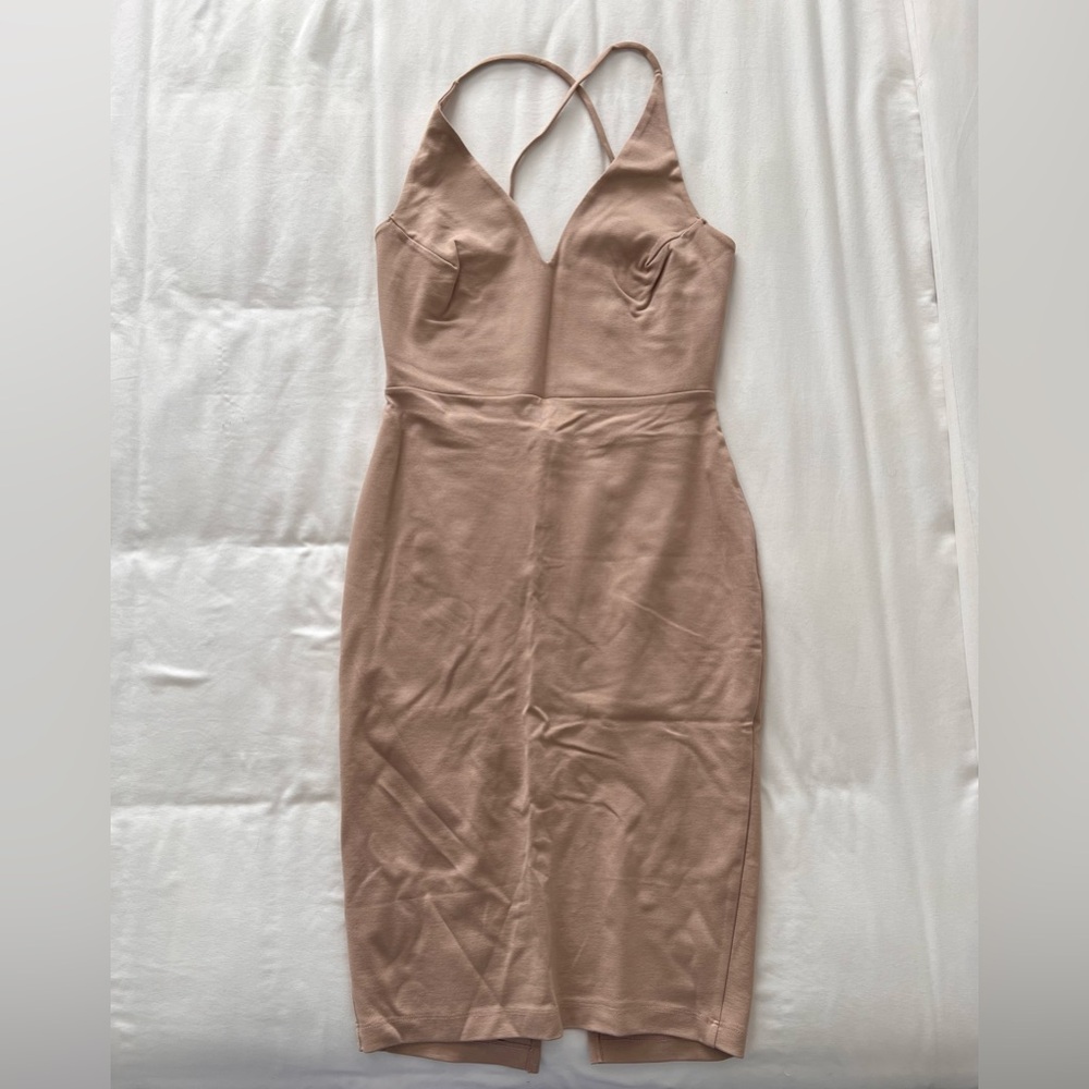 Tan Cream Dress